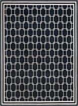 Contemporary Lunette Grid Area Rug Collection